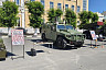 На площади в Вольске открыли выставку военной техники